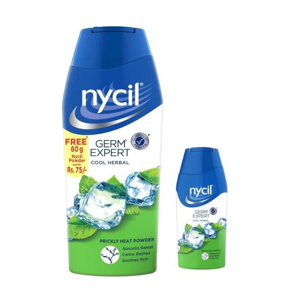 Nycil Cool Herbal Powder 150 gm ( With Free 60 g ) - Itching/Rashes