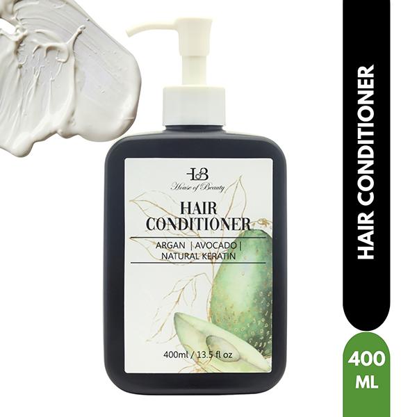 Netmeds | House of Beauty Hair Conditioner For Frizzy Hair Gives Moisture & Shine with Argan Oil 400ml