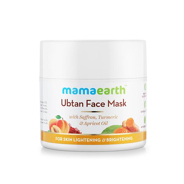 Mamaearth Ubtan Face Mask For Skin Lightening & Brightening 100 gm - Face Packs