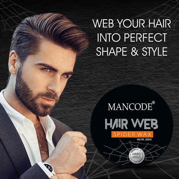 Mancode Spider Web Hair Wax 100 gm - Hair Gels & Waxes