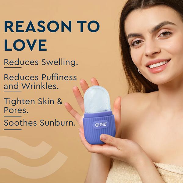 Gubb Ice Roller Face, Eye and Neck - Purple 50 gm - Massagers