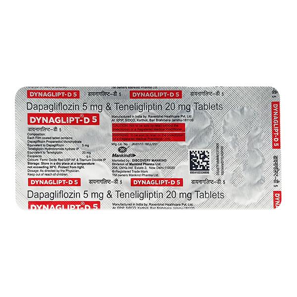 DYNAGLIPT D 5 Tablet 10's - Diabetes-Ant