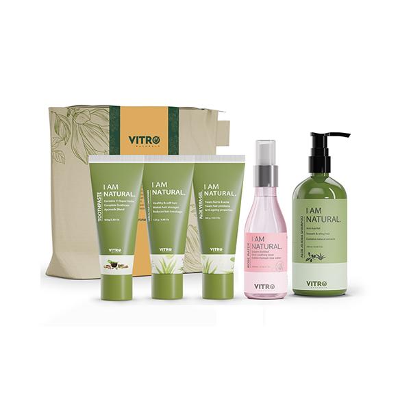 VITRO MY BEAUTY BUNDLE Herbal Skin Care Set (Pack of 5) 800 ml - Face Gels