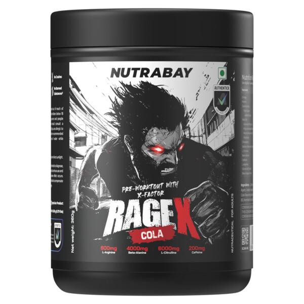 Netmeds | Nutrabay RageX Powder - Cola 360 g