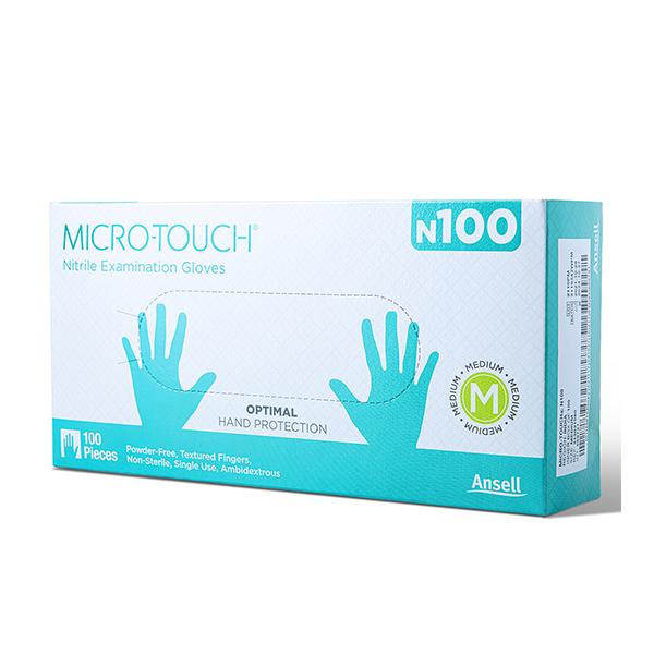 Netmeds | Ansell Micro Touch Nitrile Examination Gloves N100 (M)