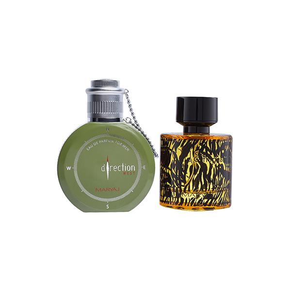 Maryaj Direction West EDP Green Spicy Perfume And Maryaj Wild Stripes EDP Aromatic Oriental Perfume 200 ml - Men Perfumes (Edt/Edp)