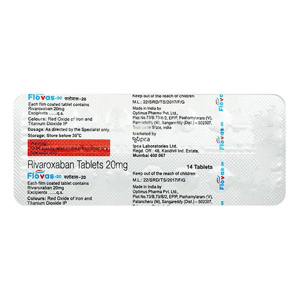 FLOVAS 20 Tablet 14's - Blood Clot-Ant