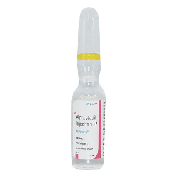 Alpostin 500mcg Injection 1ml - Impotence/Erectile Dysfunction (Ed)