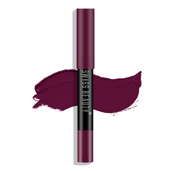 Swiss Beauty Stay On Lip Crayon - ( 11 Plum House) 3.5gm - Lipsticks