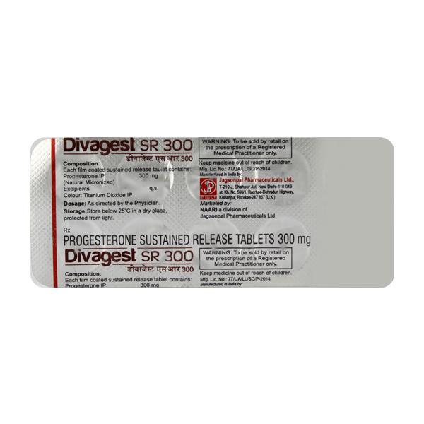 Divagest SR 300mg Tablet 10'S - Hormonal Therapy-Oes
