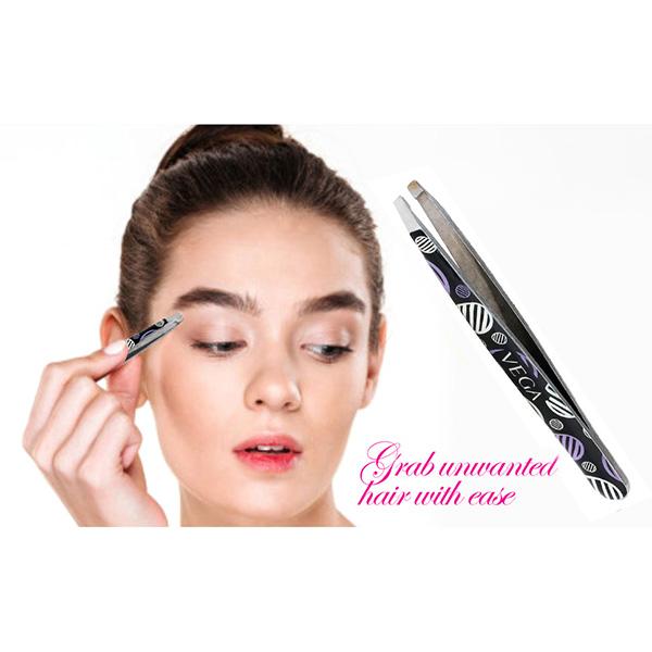 Vega D'zyner Tweezer - Slant Tip (TW - 08) 19 gm - Tweezers