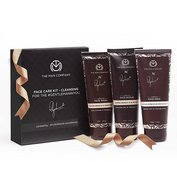 Netmeds | The Man Company Caffeine Face Care Kit with Face Wash, Face Scrub, Face Pack 1's
