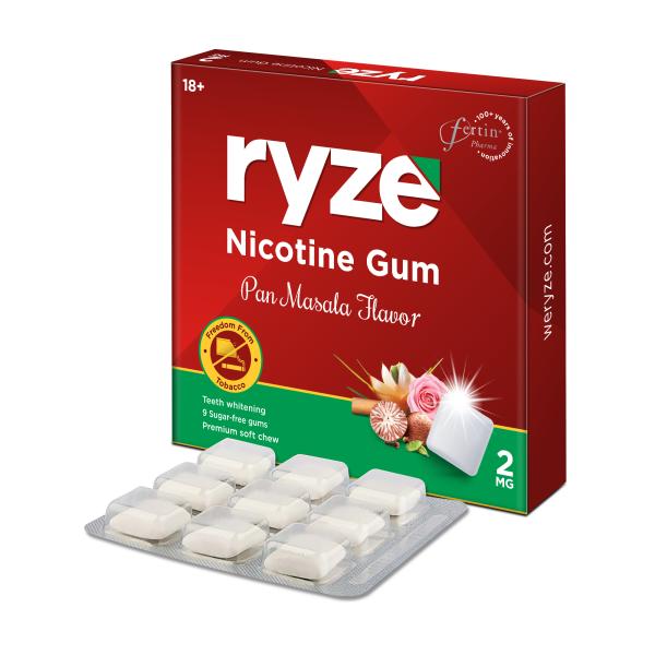 Netmeds | Ryze 2 mg Nicotine Gums - Pan Masala 9's