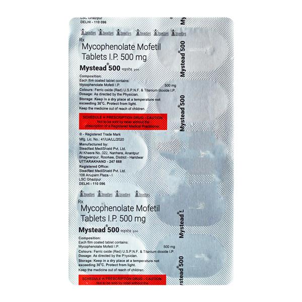 MYSTEAD 500 Tablet 10's - Auto Immune Disease-Imm