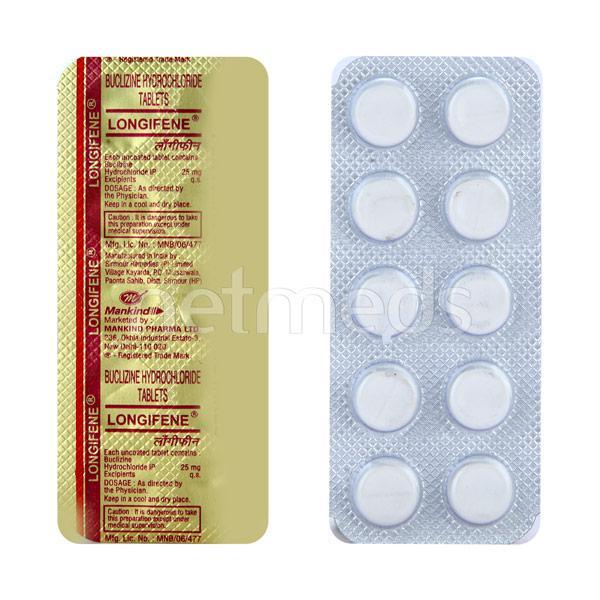 Longifene 25mg Tablet 10'S - Allergies-Ant