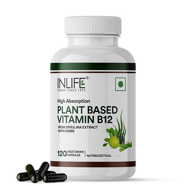 Netmeds | INLIFE High Absorption Plant Based Vitamin B12 Veg Capsules 120's