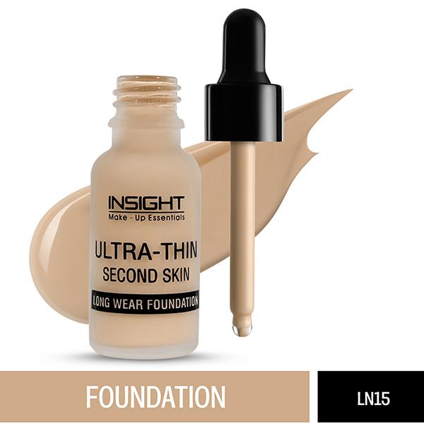 Netmeds | Insight Cosmetics Ultra-Thin Second Skin Long Wear Foundation LN15 20 ml