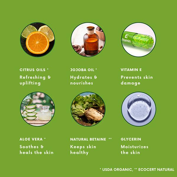 Nature Trail Citrus Blast Body Wash with Jojoba Oil and Aloe, Sulphate and Paraben Free 200 ml - Shower Gels & Body Wash