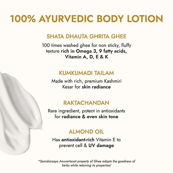 Kapiva Skin Ritualsghee Kumkumadi Body Lotion 200 ml - Skin-Treatment