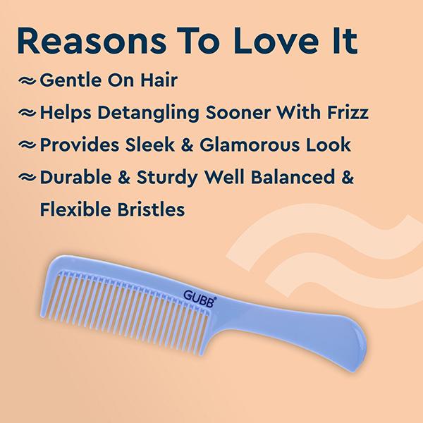 Gubb Detangling Hair Comb (Santorini Hues) Gb-Lh-025 1's - Hair Combs