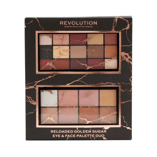 Netmeds | Makeup Revolution Reloaded Golden Sugar Eye & Face Palette Set 32.5 gm