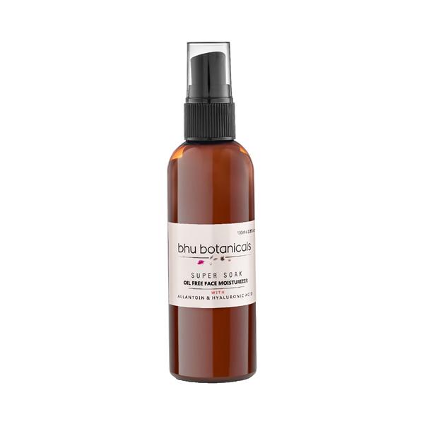 bhu botanicals Super Soak Oil Free Face Moisturizer with Allantoin and Hyaluronic Acid 100 ml - Face Moisturizers