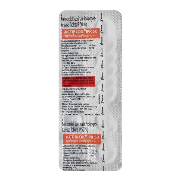 Actiblok Ipr 50mg Tablet 10'S