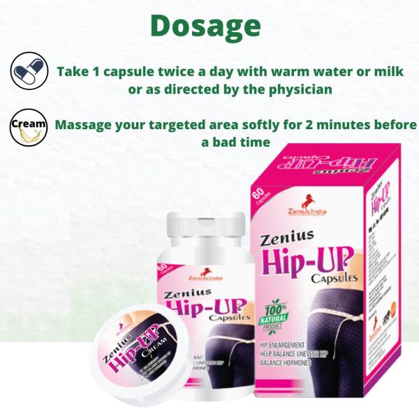 Zenius Hip Capsule 60's + Hip Up Cream 50 gm 1's - Other Supplements