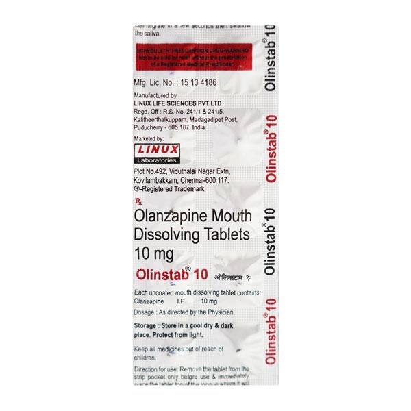 Olinstab 10mg Tablet 10'S - Schizophrenia-Aps
