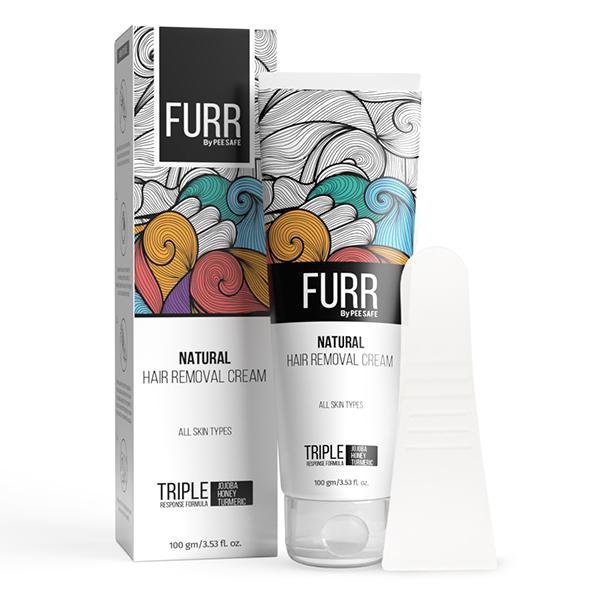 Netmeds | FURR Natural Hair Removal Cream With Jojoba, Honey & Turmeric All Skin Types 100gm