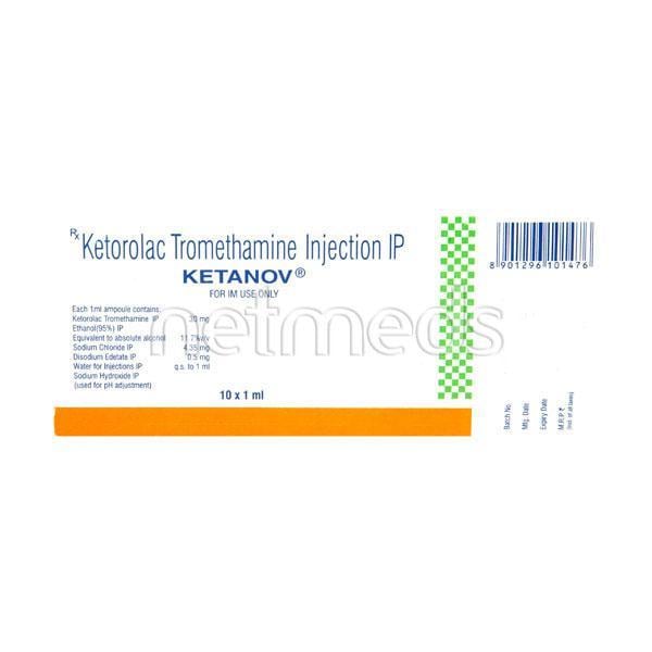 Ketanov Injection 1ml - Pain relief-Nsa