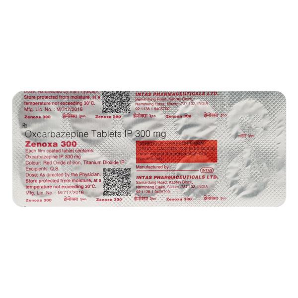 Zenoxa 300mg Tablet 10'S - Epilepsy/Convulsion-Ant