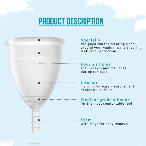 Sirona Reusable Menstrual Cup - Small (Pack of 2) - Menstrual Cups