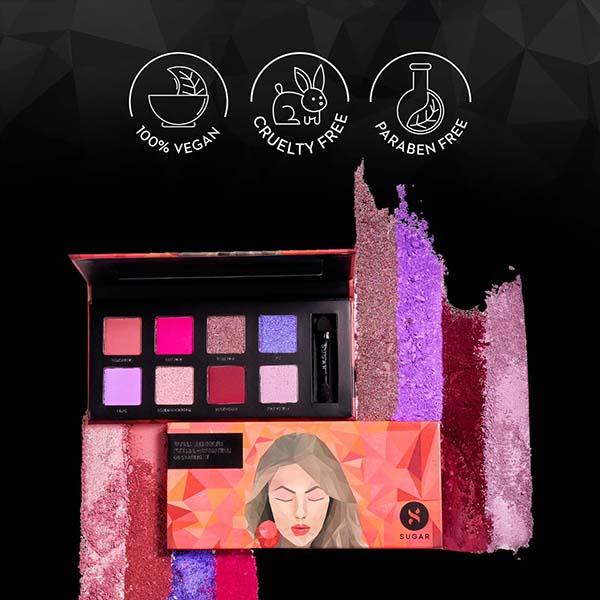 Sugar Cosmetics Blend The Rules Eyeshadow Palette - 08 Reflection (Galactic Glitter) 10.4 gm - Eye Shadow Palettes