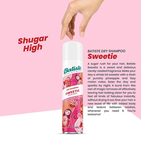 Batiste Sweetie Dry Shampoo 200 ml - Dry Shampoos & Conditioners
