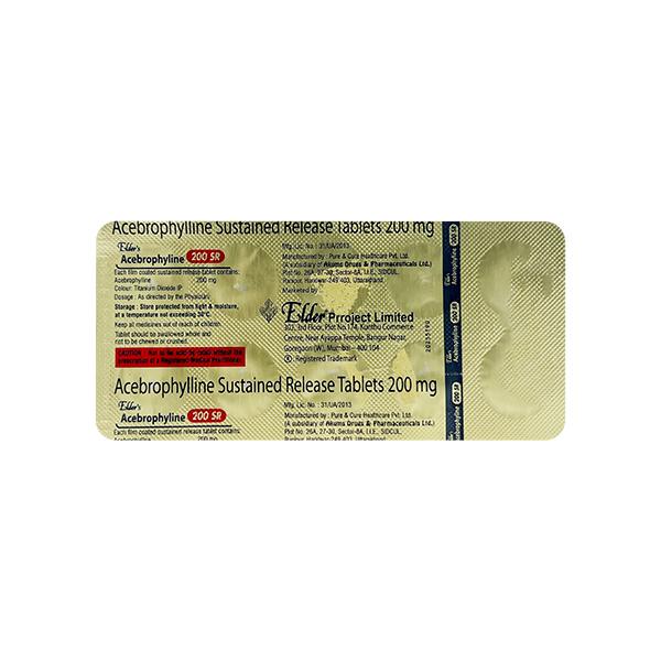 ACEBROPHYLINE (ELDER'S) 200 SR Tablet 10's