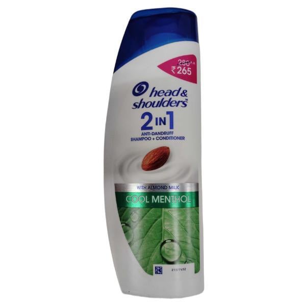 Netmeds | Head & Shoulders 2-in-1 Anti Dandruff Shampoo + Conditioner Cool Menthol With Almond Milk 180 ml