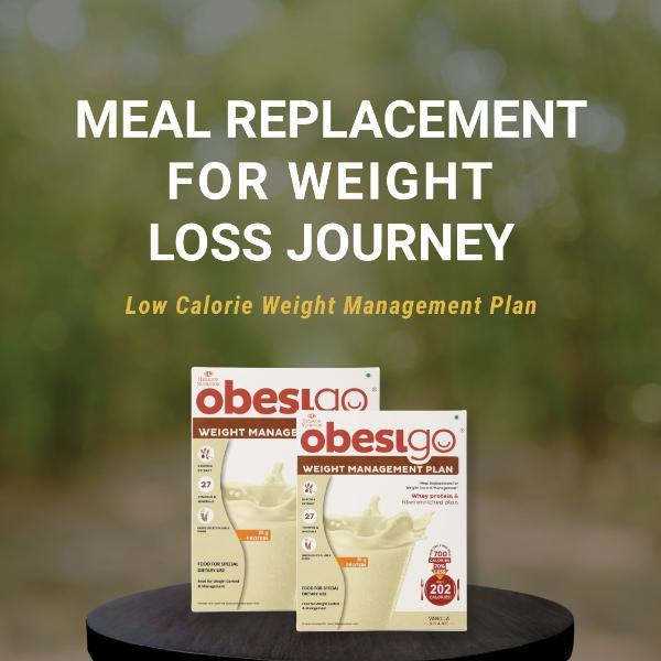 Obesigo Weight Management Plan Powder - Vanilla Shake (Pack of 7 x 50 g) - Weight Loss