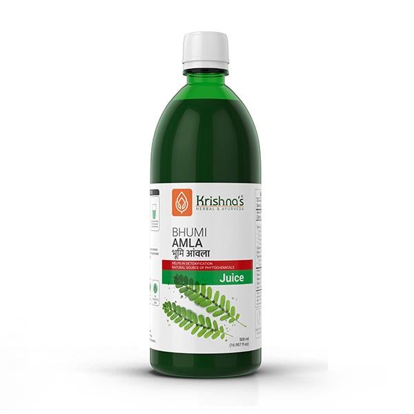 Krishna's Herbal & Ayurveda Bhumi Amla Juice 500 ml - Ayurvedic Juices