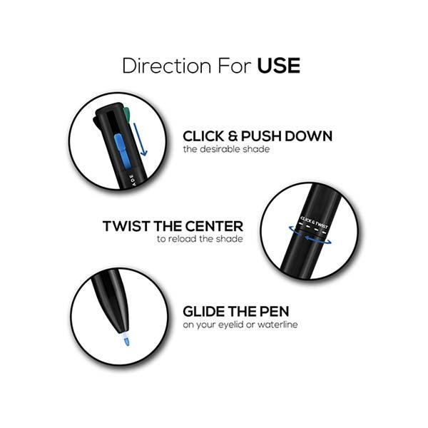 RENEE Bold 4 4-IN-1 Kajal 0.4 gm - Kajal & Kohls