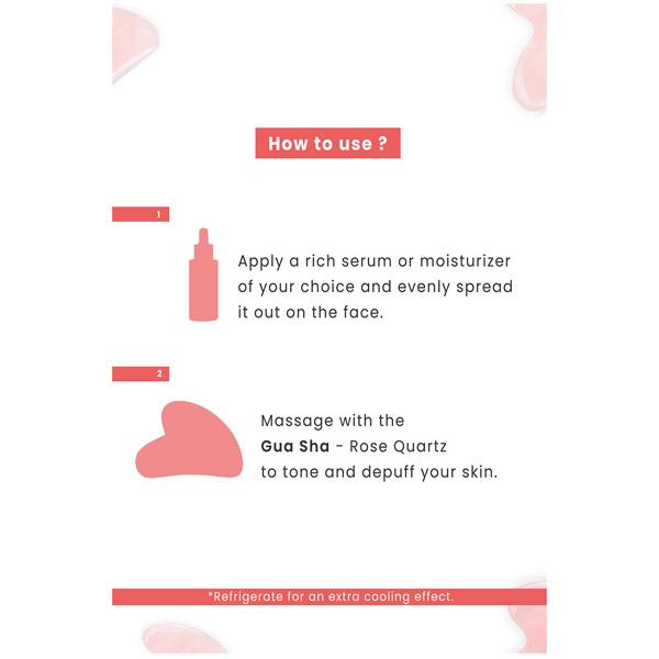 Allure Gua Sha Stone ( rose quartz ) 1's - Massagers