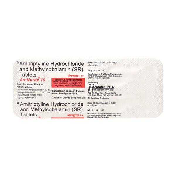 Amnurite 10mg Tablet 10'S - Depression-Ant