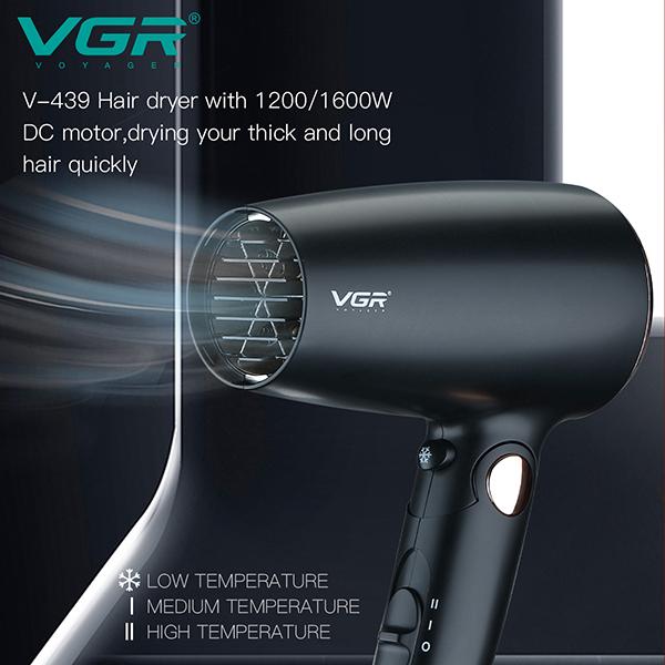 VGR V-439 Professional Foldable Hair Dryer 2 Speed Settings 1's - Hair Dryers