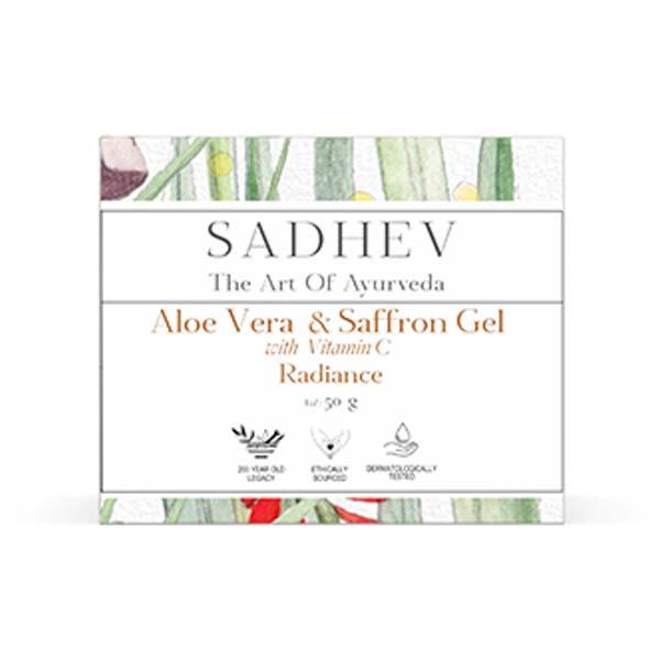Sadhev Aloe Vera & Saffron Gel with Vitamin C 50 g - Face Moisturizers