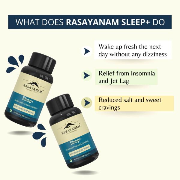 Rasayanam Sleep+ Capsules 60's - Mental Health