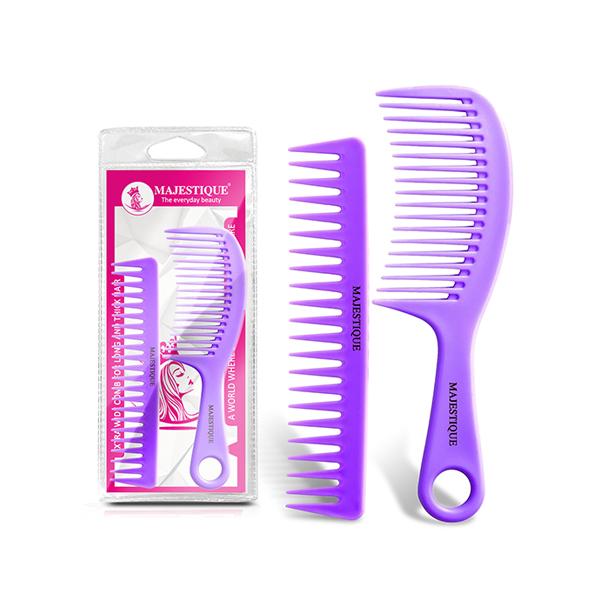 Netmeds | Majestique Extra Wide Comb for Long and Thick Hair, Suitable for All Hair- Multicolor 1's