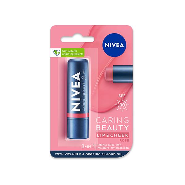 Nivea Lip-Care Caring-Beauty-Rose 4.8 gm