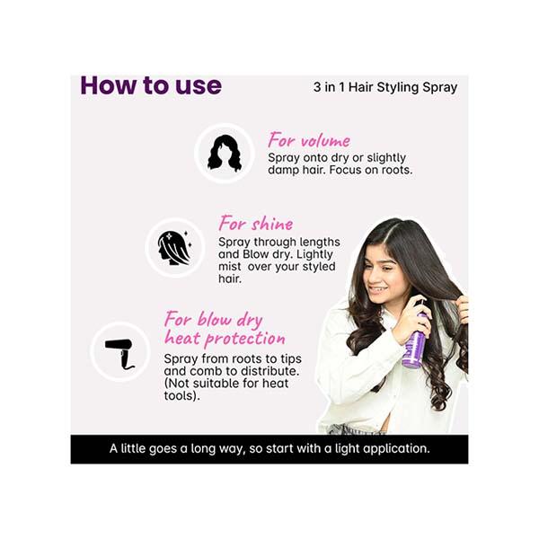 2.Oh! 3 in 1 Hair Styling Spray 200 ml - Hair Sprays & Mists