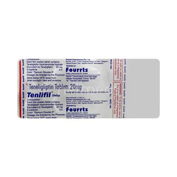 Tenlifil 20mg Tablet 10'S - Diabetes-Ant