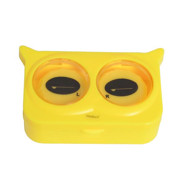 Netmeds | Modisch New fashion Thinking Eyes Contact Lens Case - Yellow 1's